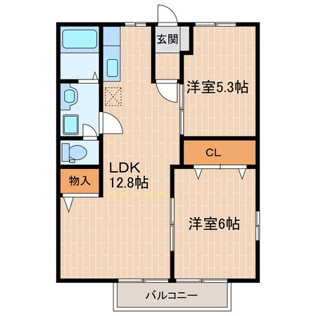 桜木駅 徒歩10分 2階の物件間取画像